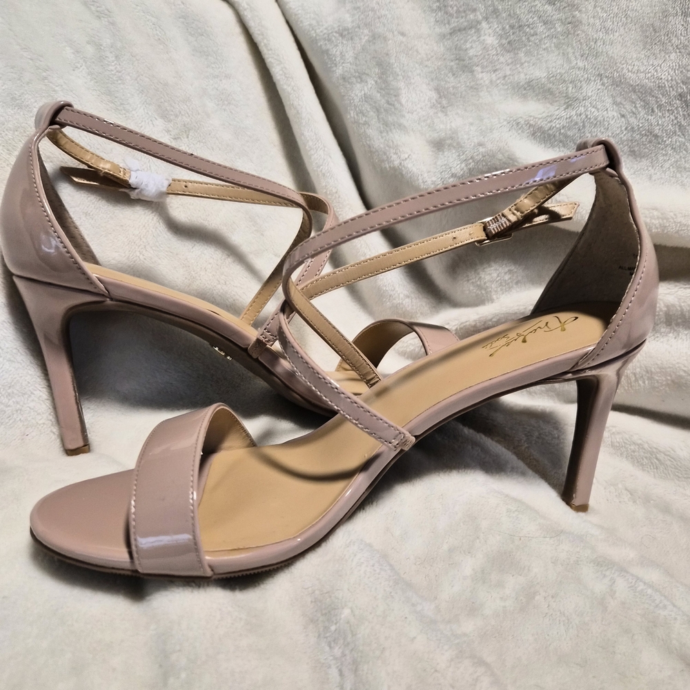Thalia Sodi Darria Nude Strappy Heeled Sandals – Size 8.5M – NWOT8l